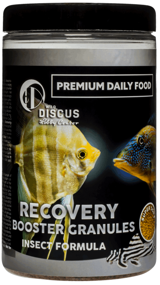 Recovery Booster Granules Insect FormulaRecovery Booster Granules Insect Formula Introducing our latest innovation in fish care - the Recovery Booster Granules Insect Formula. This powerful formula is designed to help your fish recover from illness and st