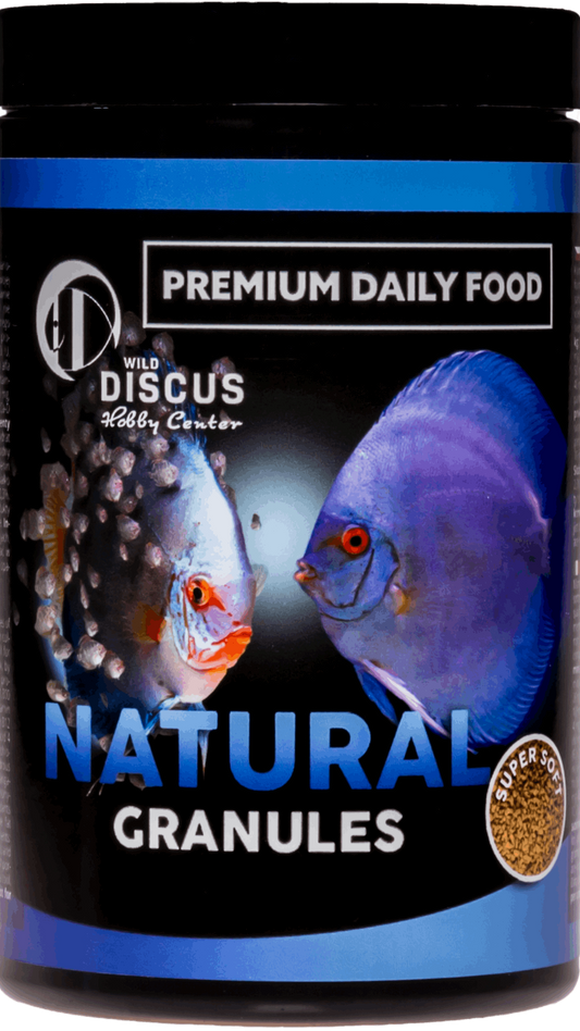 Natural Granules Super SoftNatural Granules Super Soft Complete feed in super soft granules form, suitable for all species of aquarium fish. This food does not contain any colorants and is specifically designed for blue and white fish, as well as those fo